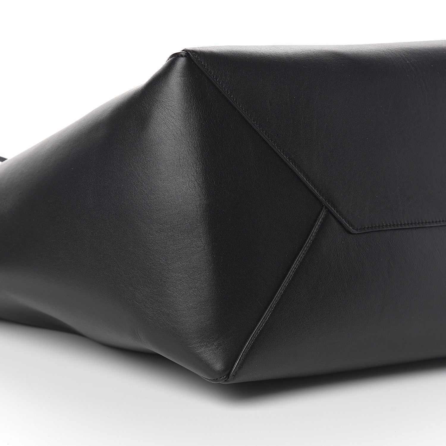 Celine Calfskin Large Clasp Cabas Black 7 of 8