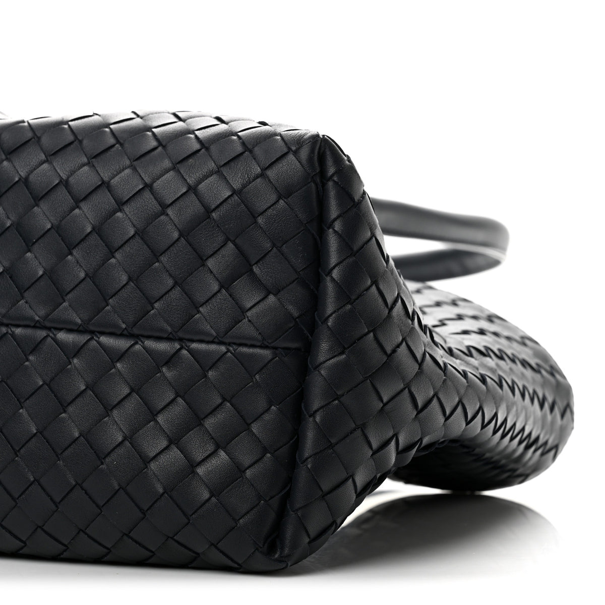 Bottega Veneta Calfskin Intrecciato Pinacoteca Reversible Tote Midnight Basalt 10 of 12