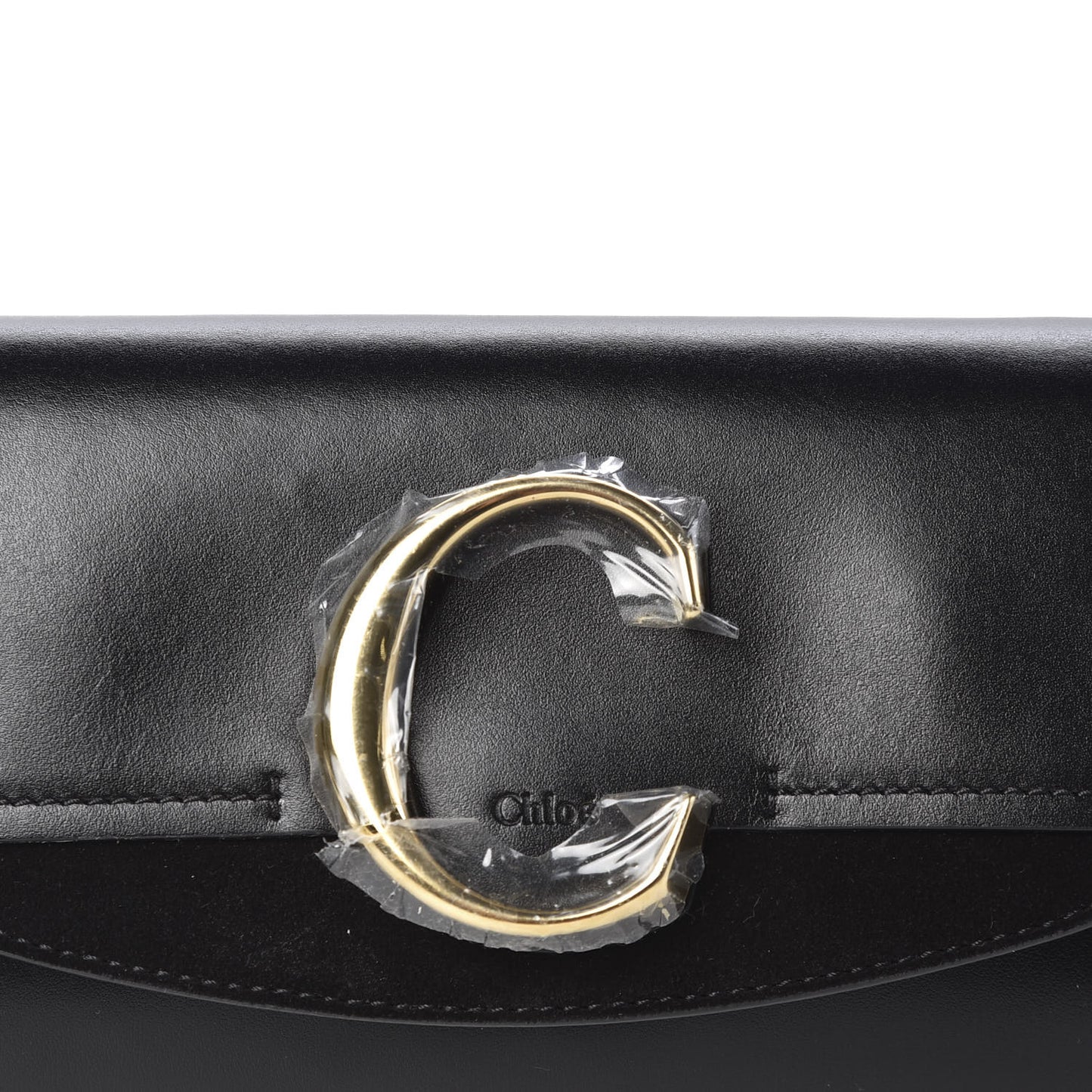 Calfskin Suede C Belt Bag Black