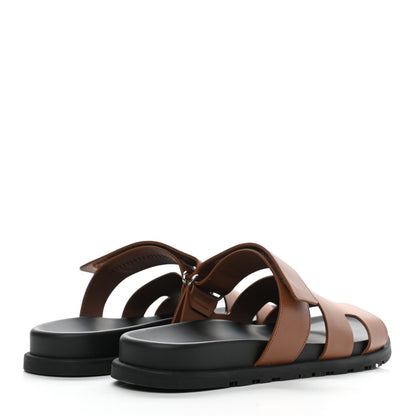 Hermes Calfskin Mens Chypre Sandals 42.5 Naturel 4 of 9