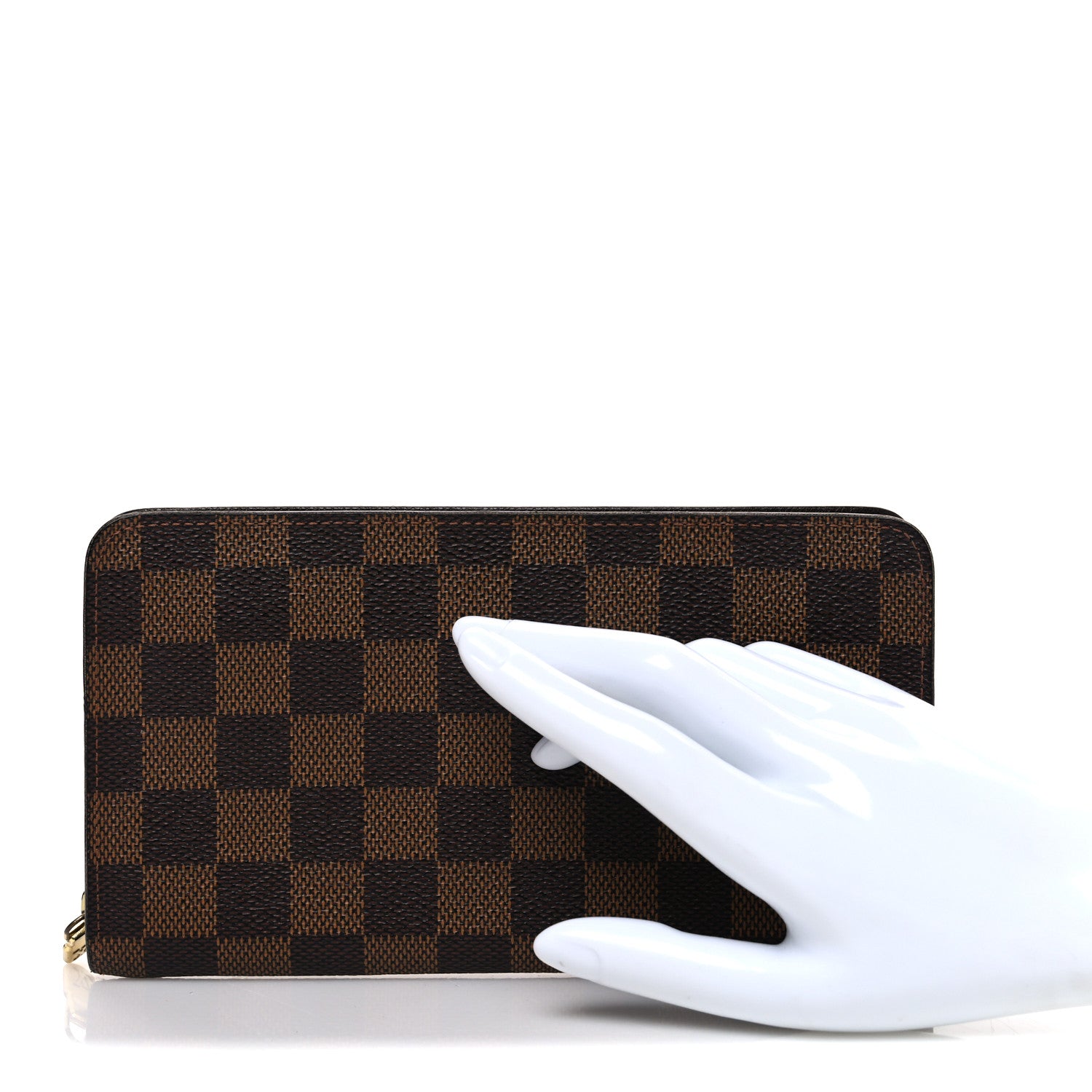 Louis Vuitton Damier Ebene Porte-Monnaie Zippe Zippy Wallet 2 of 8
