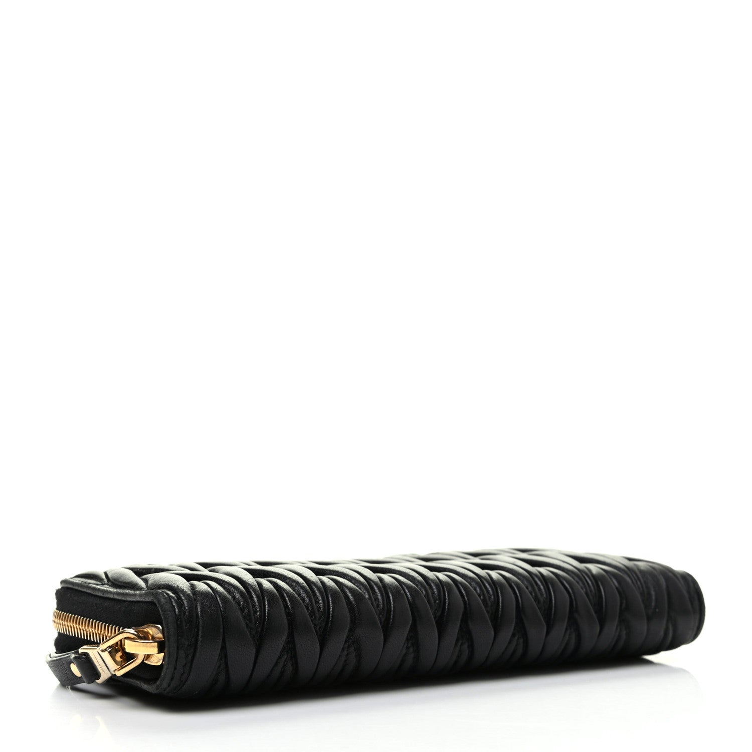Miu Miu Matelasse Zip Around Wallet Black 4 of 9