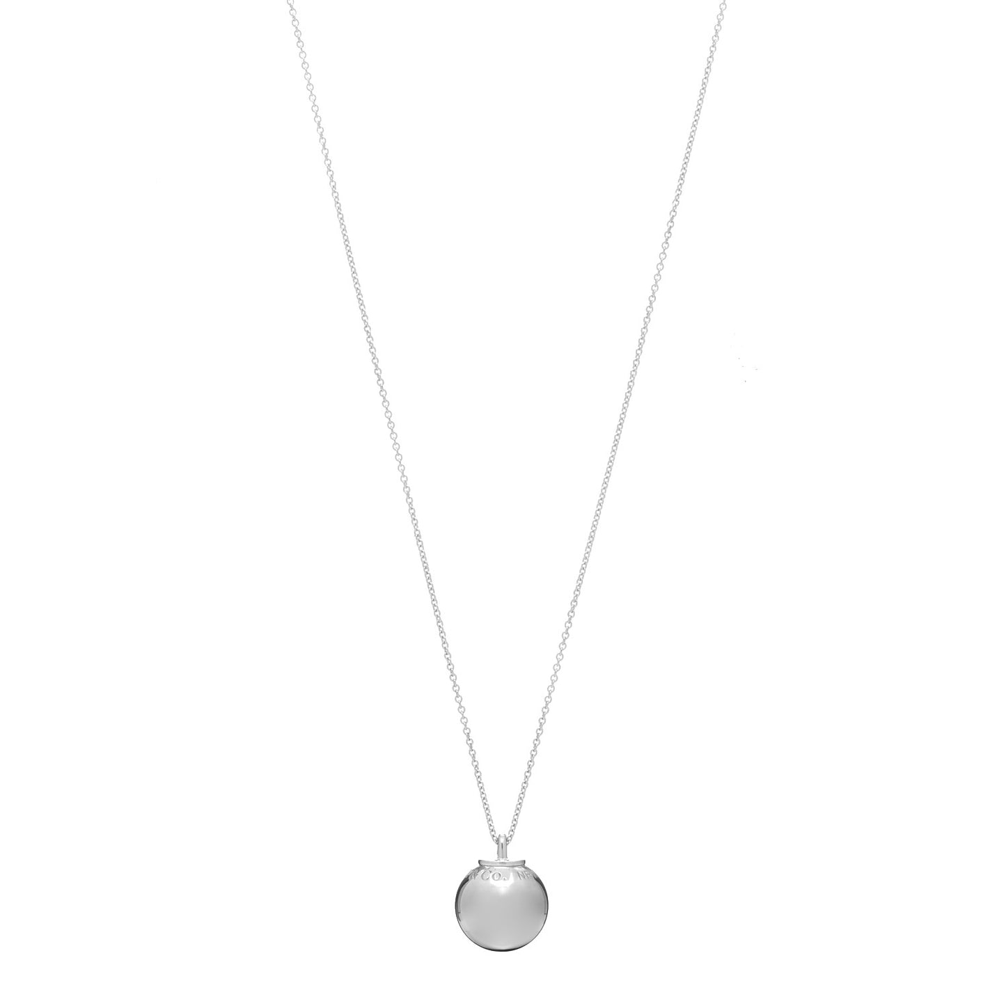 Sterling Silver 19mm HardWear Ball Pendant Necklace