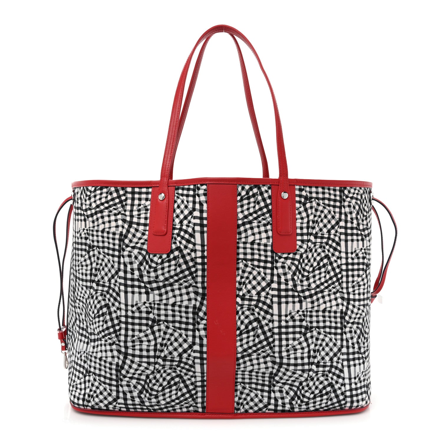 MCM Visetos Large Liz Reversible Shopper Tote Ruby Red 3 of 18