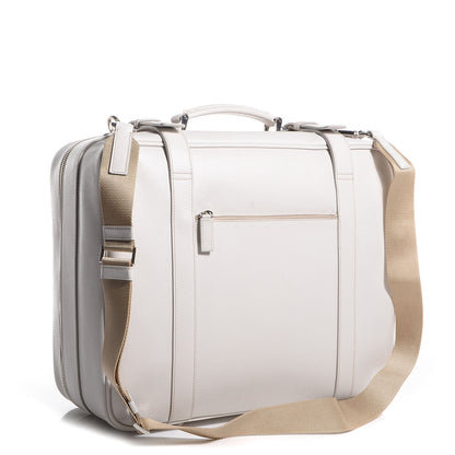 Prada Saffiano Travel Weekender Bag Talco 3 of 10