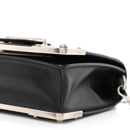 Prada Spazzolato Soft Calfskin Cahier Bag Black 10 of 10