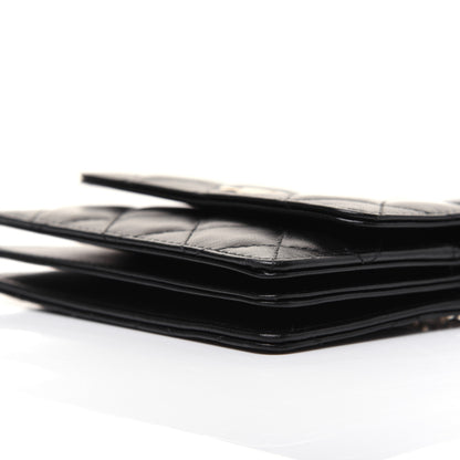 Chanel Lambskin Quilted My Chanel Lady Card Holder On Chain Black 7 of 15