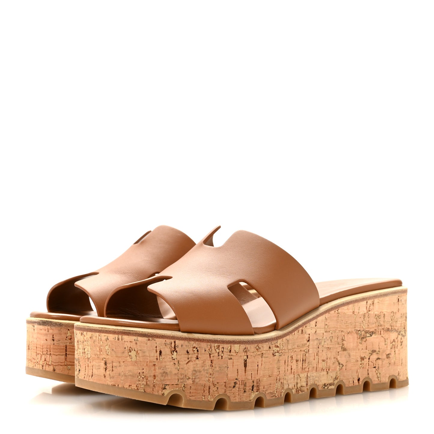 Calfskin Cork Eze 30 Sandals 39 Naturel