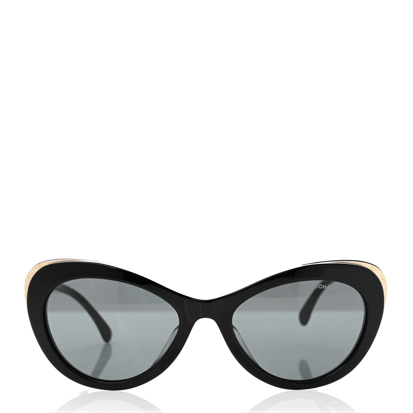 Acetate Cat Eye CC Sunglasses 5432-A Black