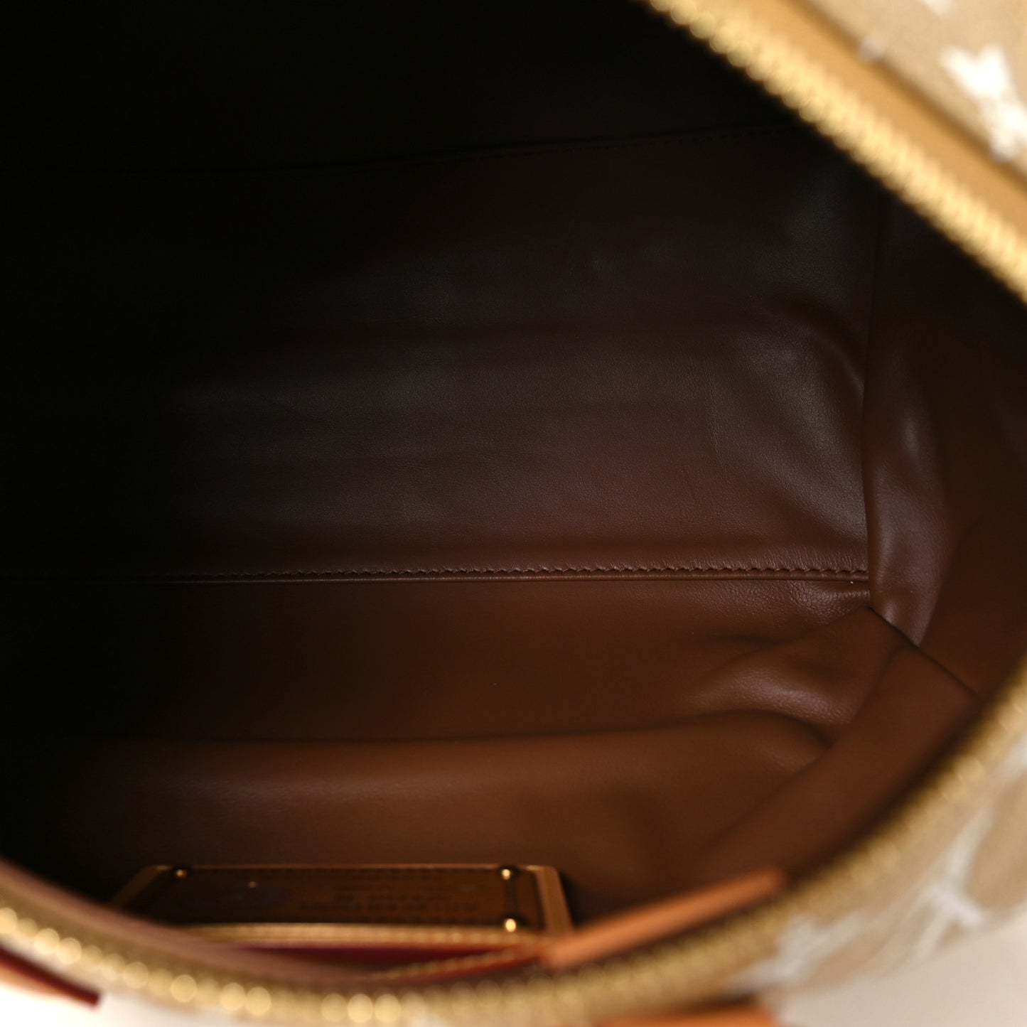 Metallic Calfskin Monogram Speedy P9 Bandouliere 30 Gold Kintsugi