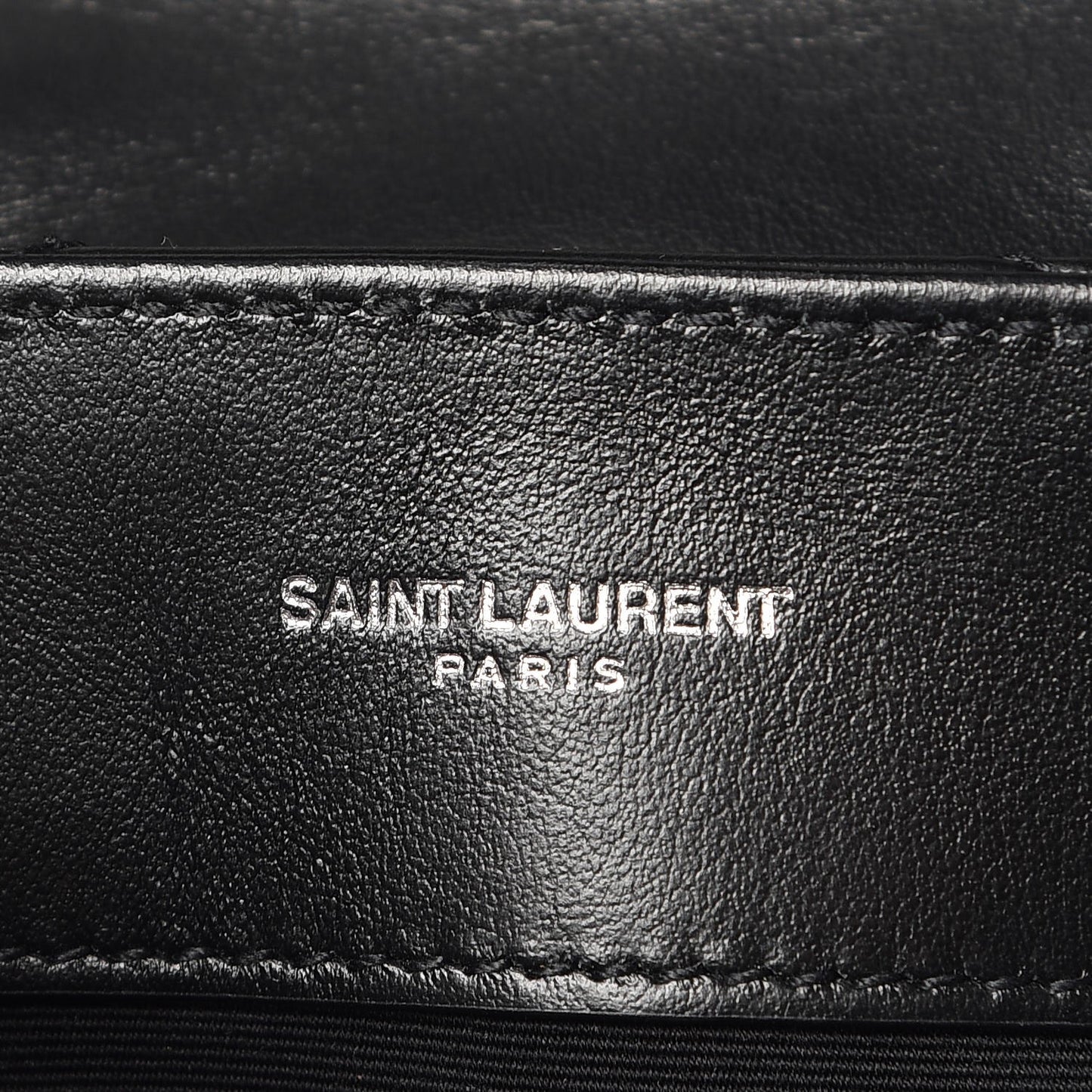 Calfskin Y Quilted Monogram Small Loulou Chain Satchel Black
