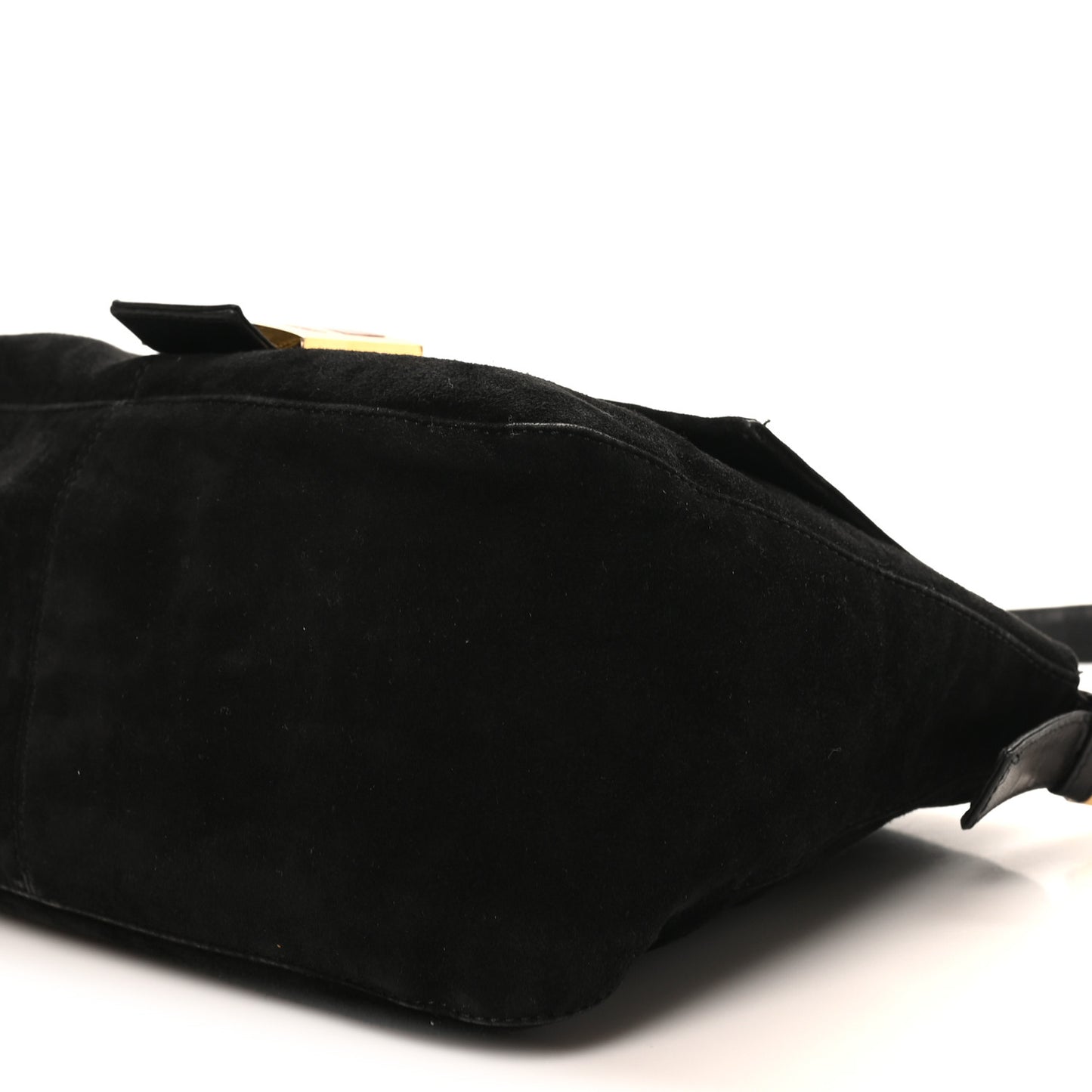 Suede Mama Baguette Black