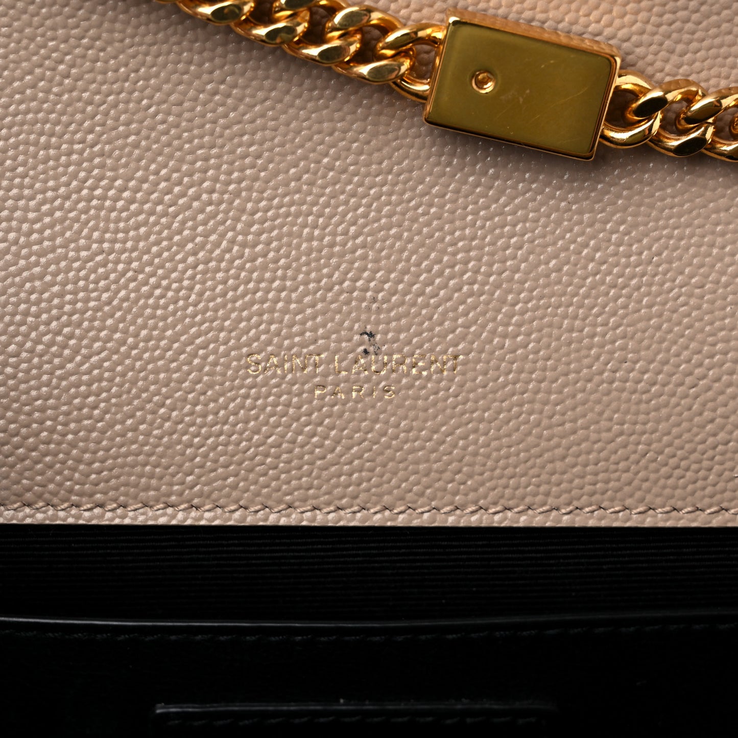 Grain De Poudre Medium Monogram Kate Satchel Dark Beige