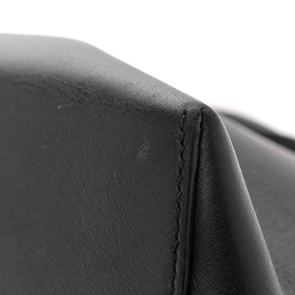 Fendi Vitello Dolce Bi-Color FF 1974 Embossed Medium By The Way Boston Bag Black Maya 11 of 11