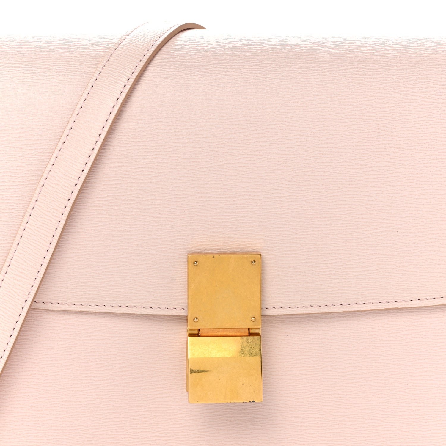 Celine Liege Calfskin Medium Classic Box Flap Bag Pale Pink 9 of 14