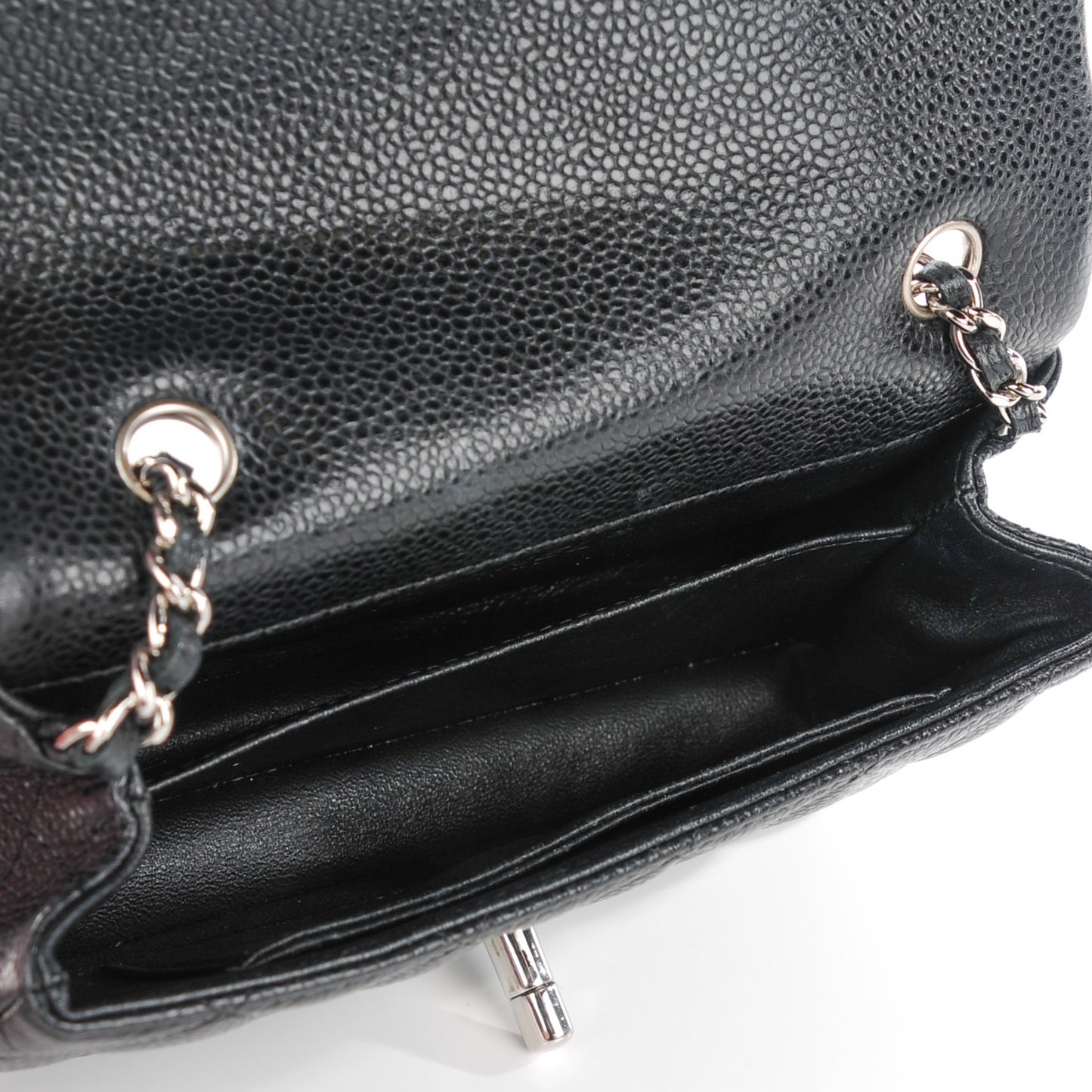 Caviar Quilted Extra Mini Flap Black