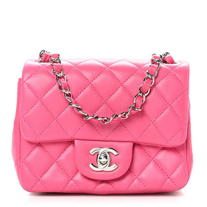 Chanel Lambskin Quilted Mini Square Flap Pink 1 of 10
