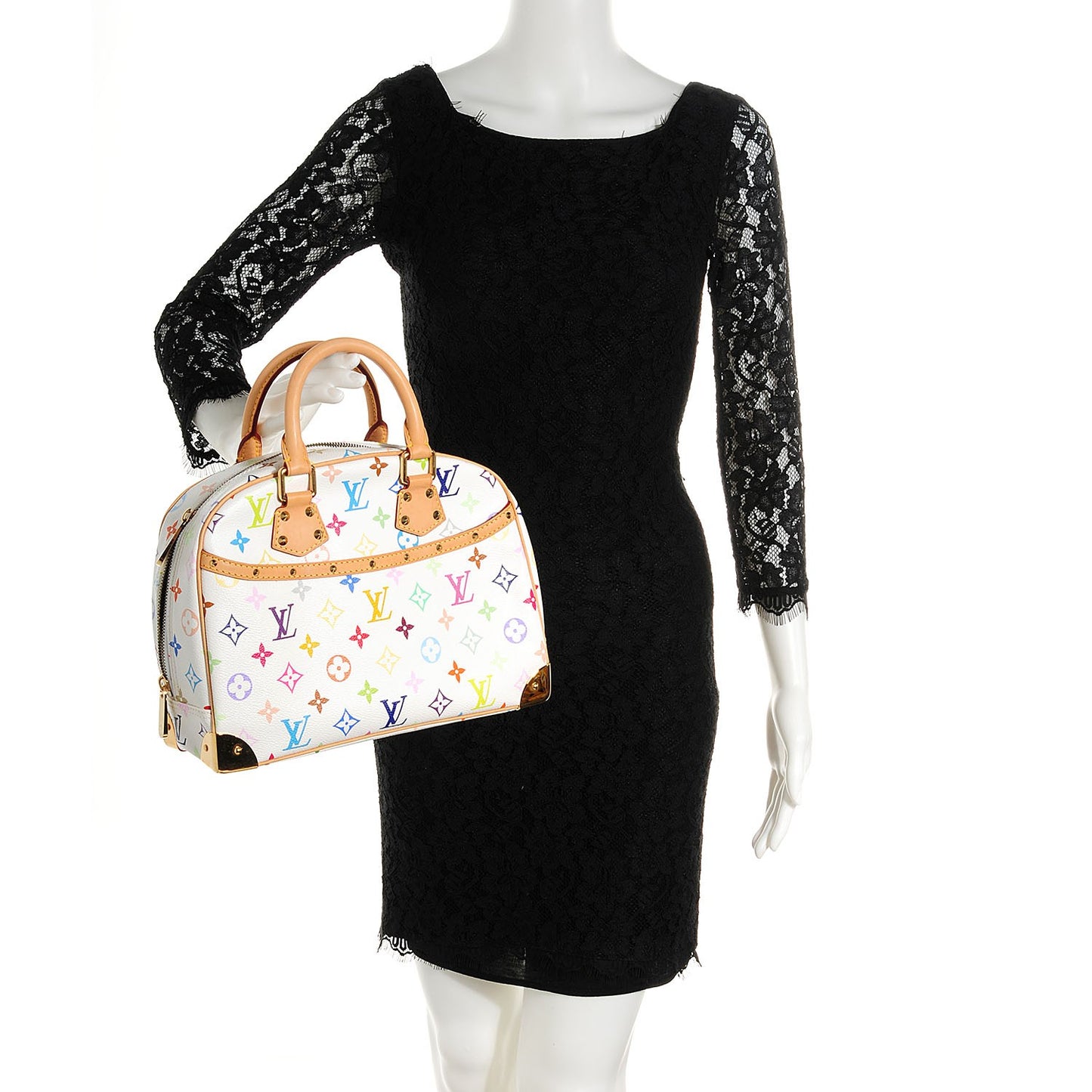 Monogram Multicolor Trouville White