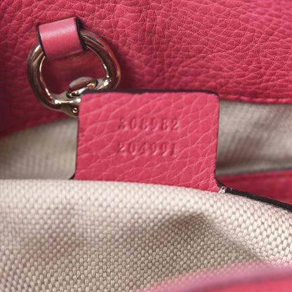 Gucci Pebbled Calfskin Medium Soho Chain Shoulder Bag Pink 7 of 12