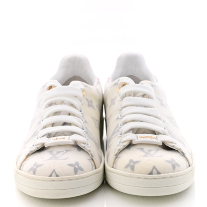 Louis Vuitton Technical Fabric Calfskin Monogram Frontrow Sneakers 37.5 Pink 2 of 10