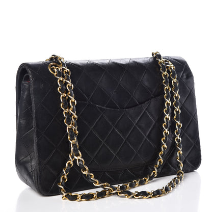 Chanel Lambskin Quilted Medium Double Flap Black 3 of 10