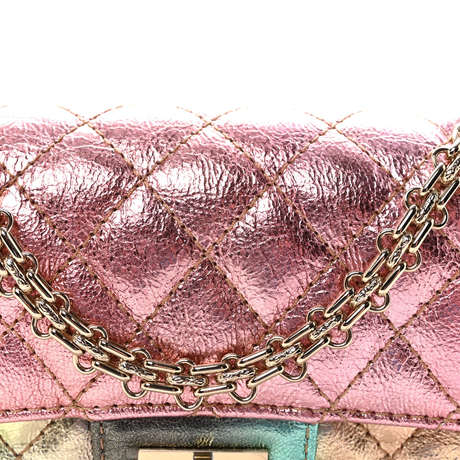 Chanel Metallic Goatskin Quilted Mini 2.55 Reissue Flap Multicolor Multicolor 8 of 11