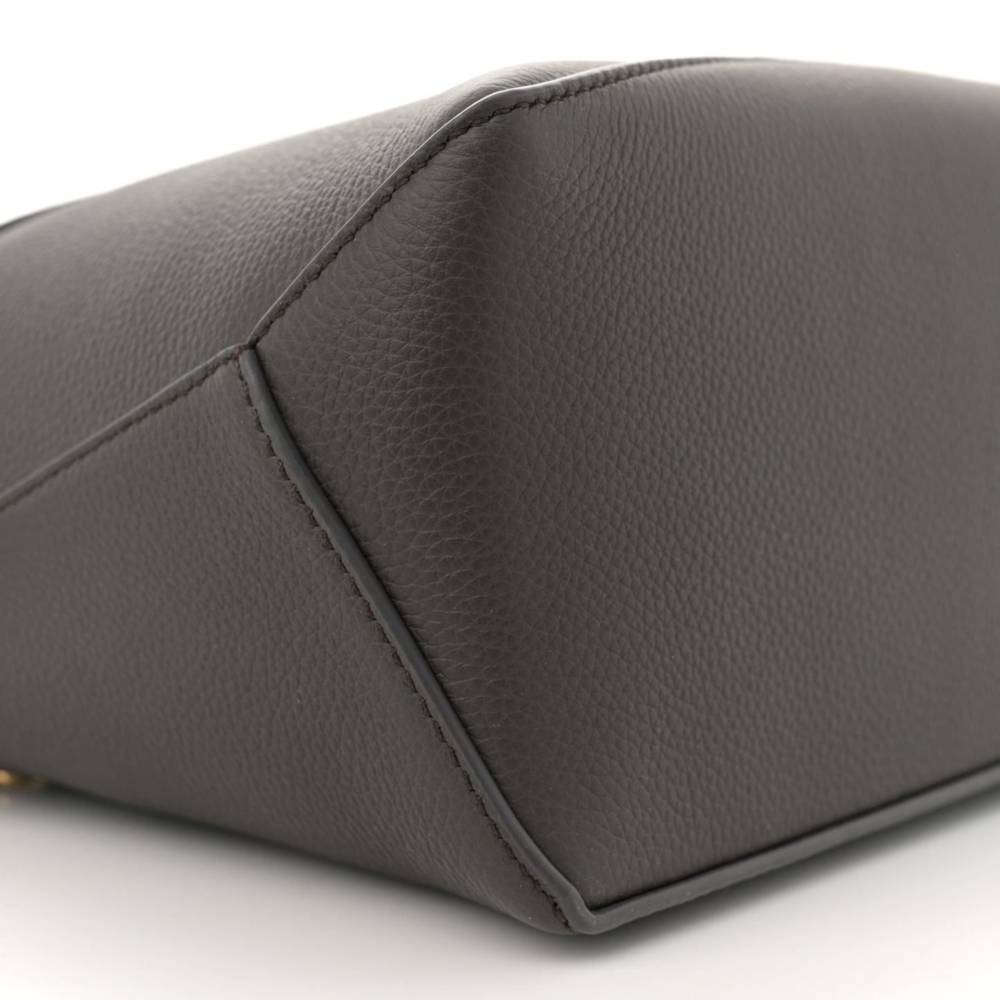 Soft Grained Calfskin Small Puzzle Edge Bag Dark Grey