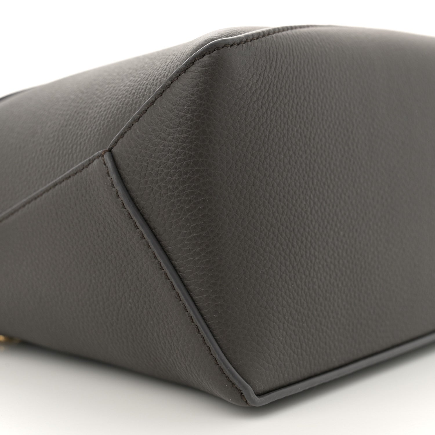 Loewe Soft Grained Calfskin Small Puzzle Edge Bag Dark Grey 9 of 10