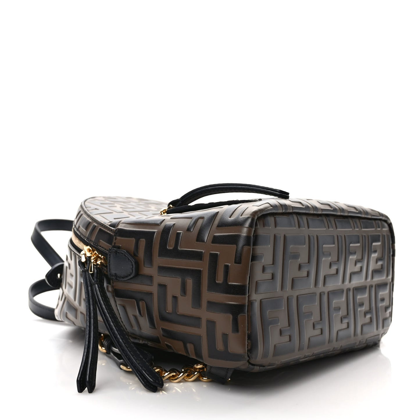 Vitello Bi-Color FF 1974 Embossed Mini Backpack Maya Black