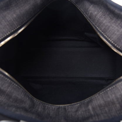 Chanel Denim Deauville Bowling Bag Dark Blue 5 of 10