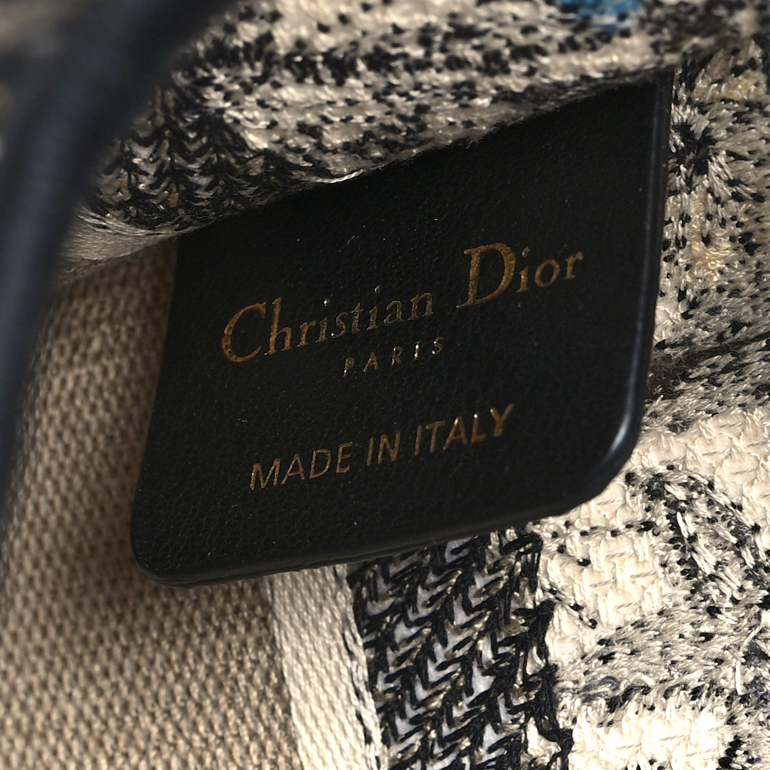 Christian Dior Canvas Embroidered Mille Fleurs Mini Book Tote Multicolor 6 of 11