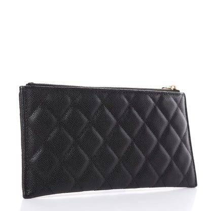 Chanel Caviar Quilted Classic Zip Pouch Black 3 of 9
