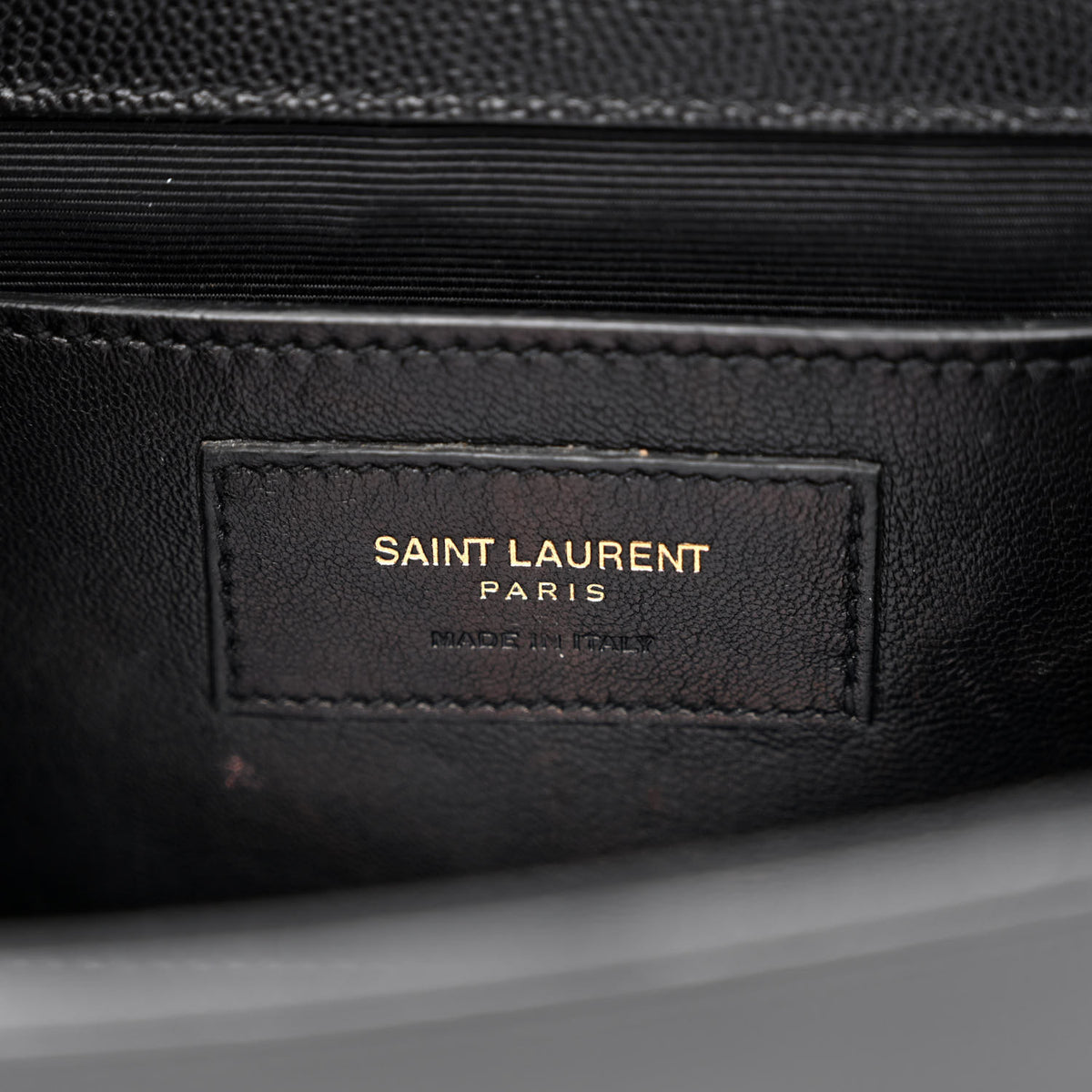 Saint Laurent Grain De Poudre Medium Classic Monogram Kate Satchel Black 6 of 17