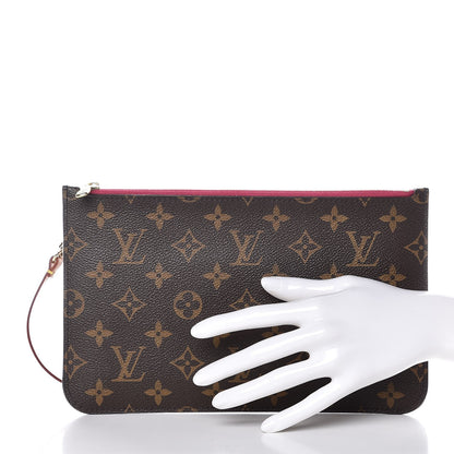Louis Vuitton Monogram Neverfull MM GM Pochette Pivoine 2 of 7