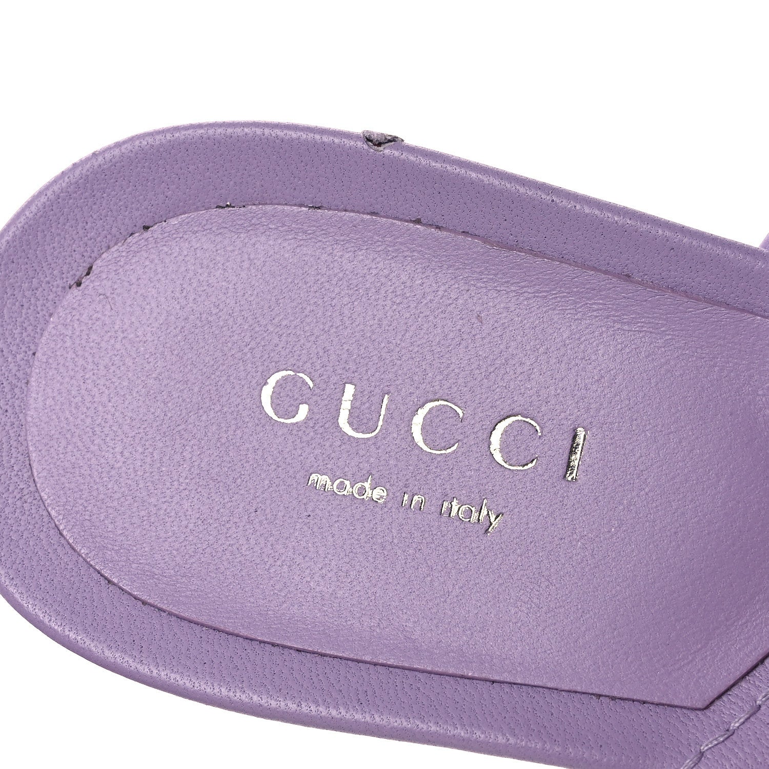 Gucci Nappa Charlotte GG Marmont 55mm Thong Sandals 38 Pale Lavander 9 of 13