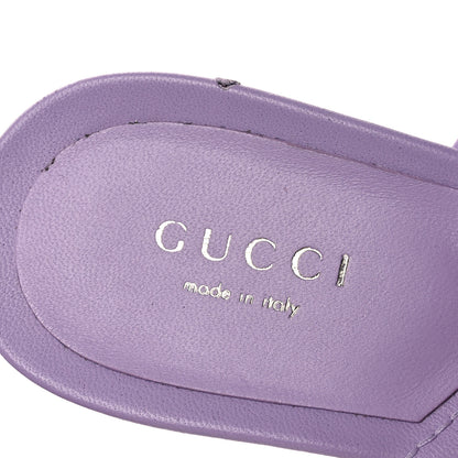 Gucci Nappa Charlotte GG Marmont 55mm Thong Sandals 38 Pale Lavander 9 of 13