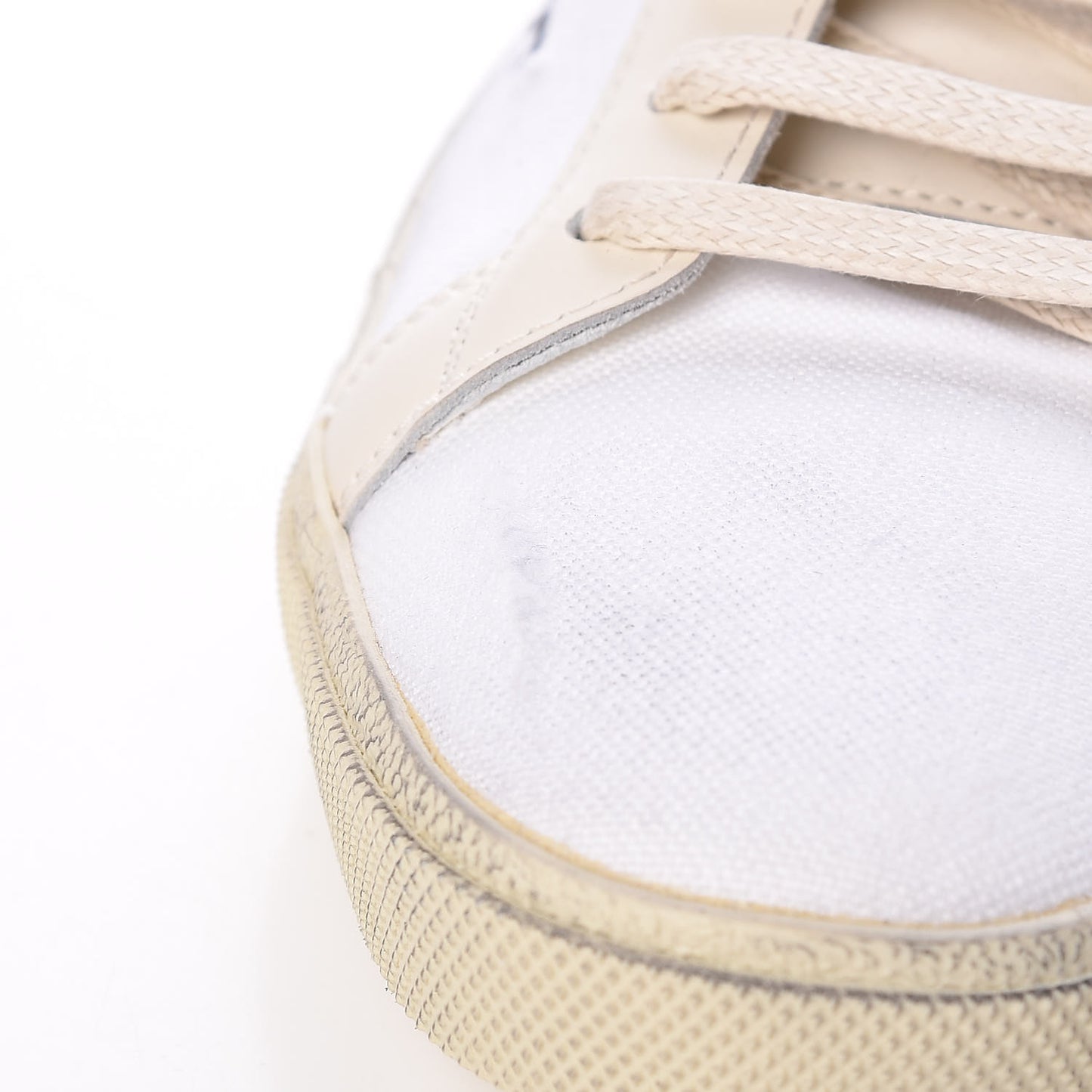 Distressed Canvas Womens Elba Light Alpha Sigma Sneakers 39 Blanc Optique