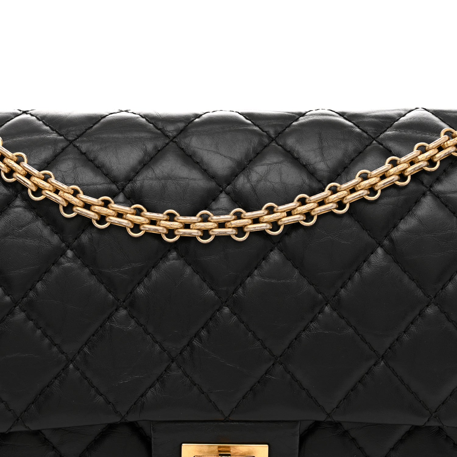 Chanel Aged Calfskin Quilted 2.55 Reissue 226 Flap Black 8 of 10