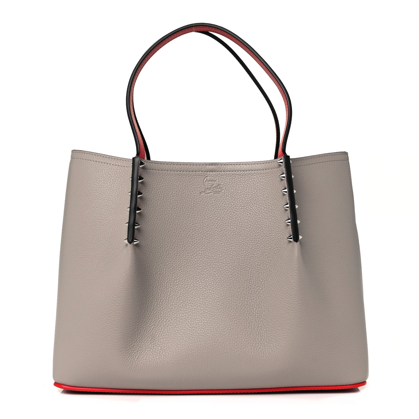 Calfskin Spiked Small Cabarock Shopper Tote Sasso