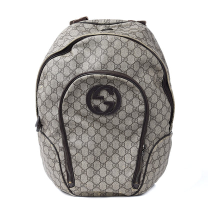 Gucci GG Plus Monogram Interlocking G Medium Backpack Dark Brown 1 of 16