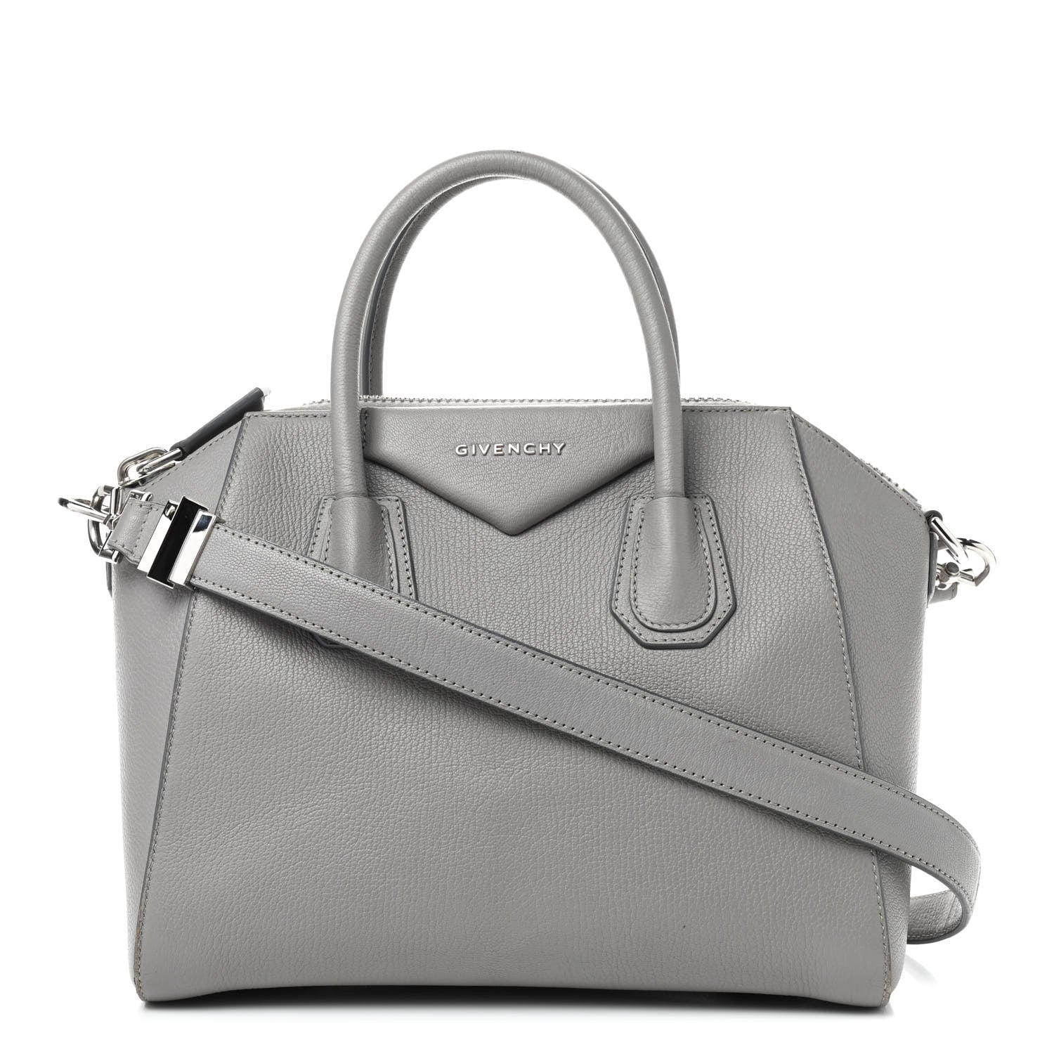 Givenchy Sugar Goatskin Small Antigona Pearl Grey 1 of 11