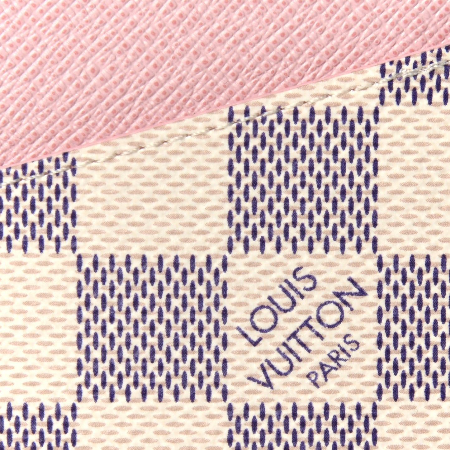 Damier Azur Daily Card Holder Rose Ballerine