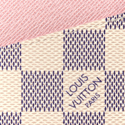 Louis Vuitton Damier Azur Daily Card Holder Rose Ballerine 4 of 4