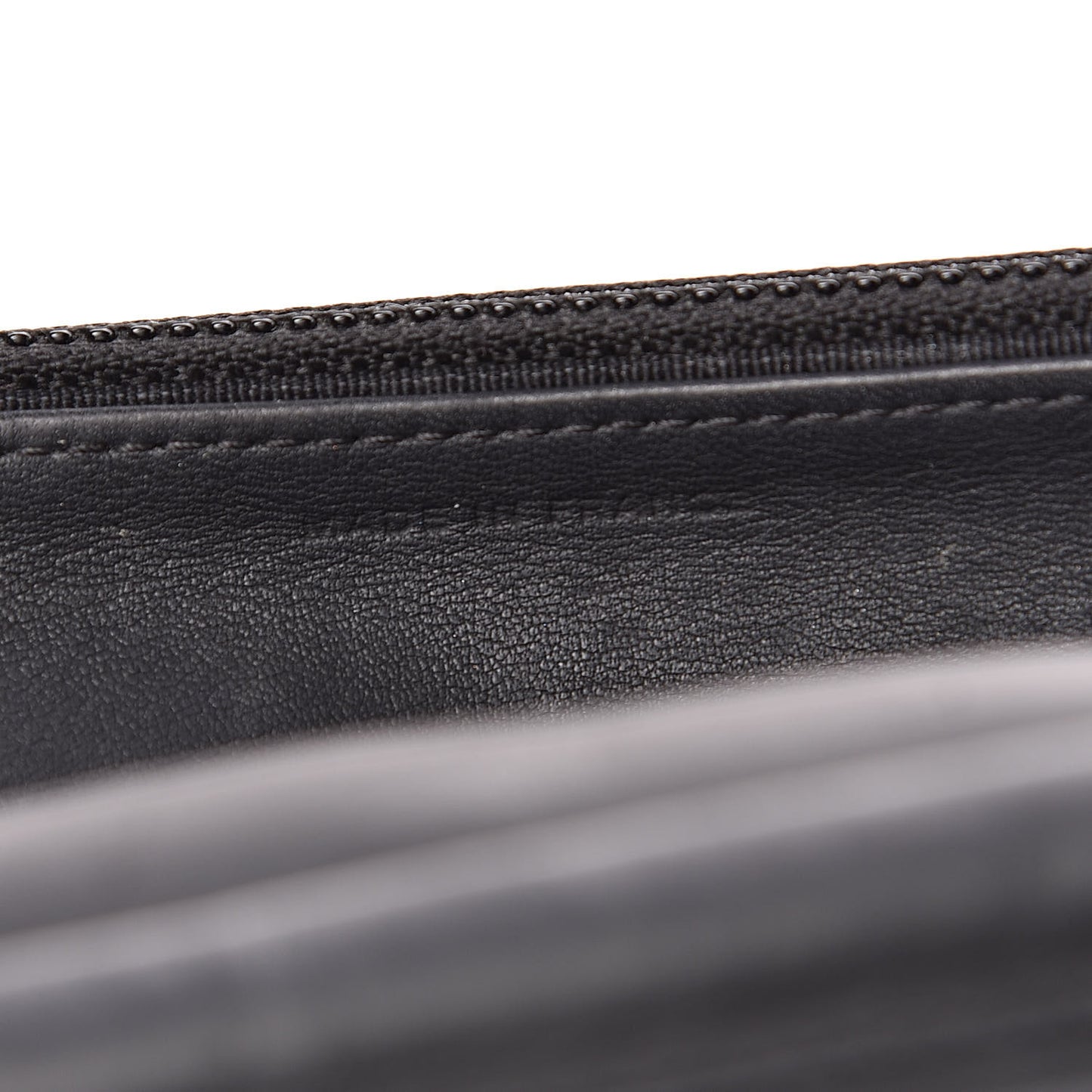 Calfskin Quilted Wallet On Chain WOC So Black
