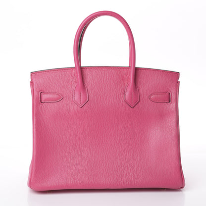 Hermes Chevre Mysore Horseshoe Birkin 30 Rose Tyrien Ultraviolet 3 of 35