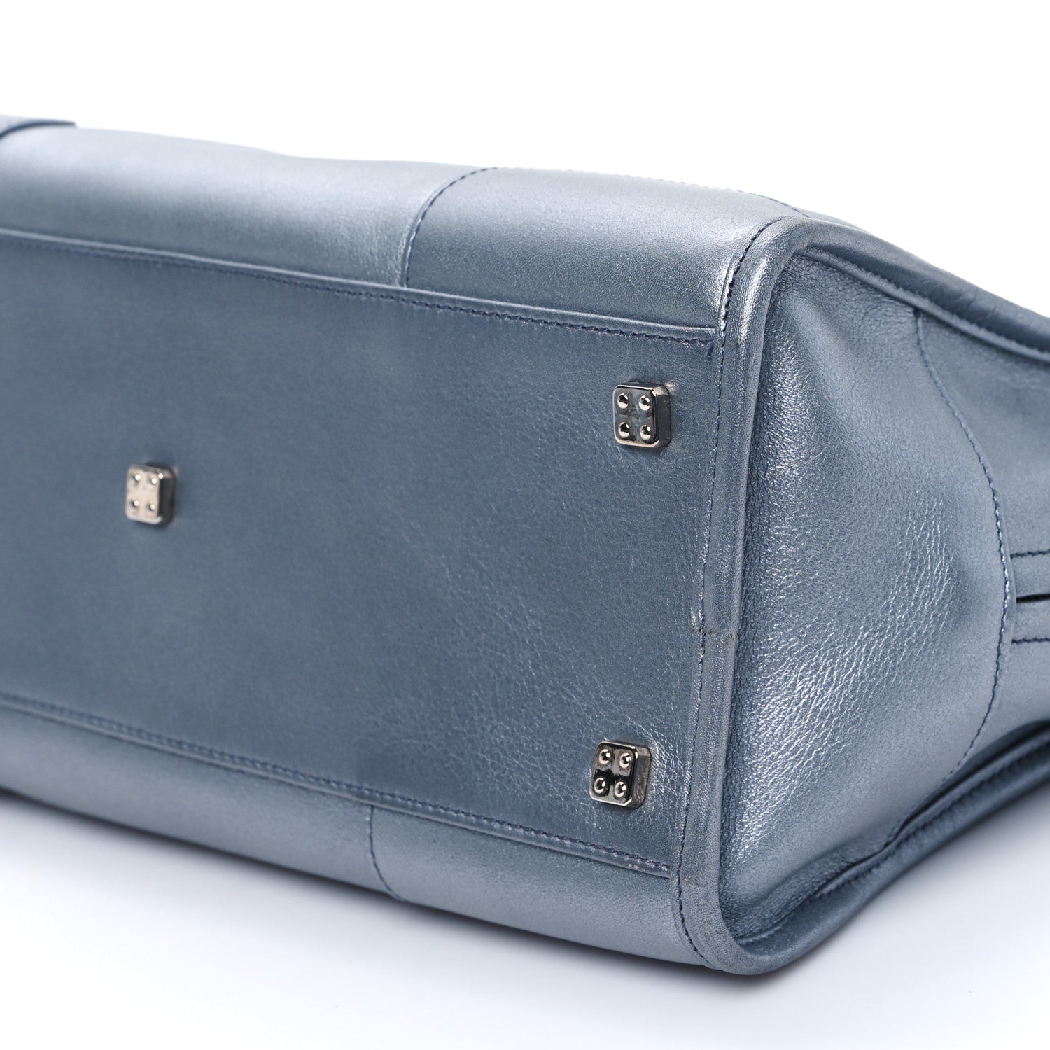 Loewe Metallic Calfskin Amazona 28 Silver 10 of 11