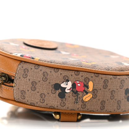 Gucci X DISNEY Mini Vintage GG Supreme Monogram Mickey Mouse Round Backpack Beige Vintage Sun Oil 9 of 11