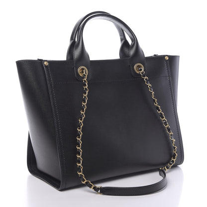 Chanel Caviar Small Studded Deauville Tote Black 3 of 11