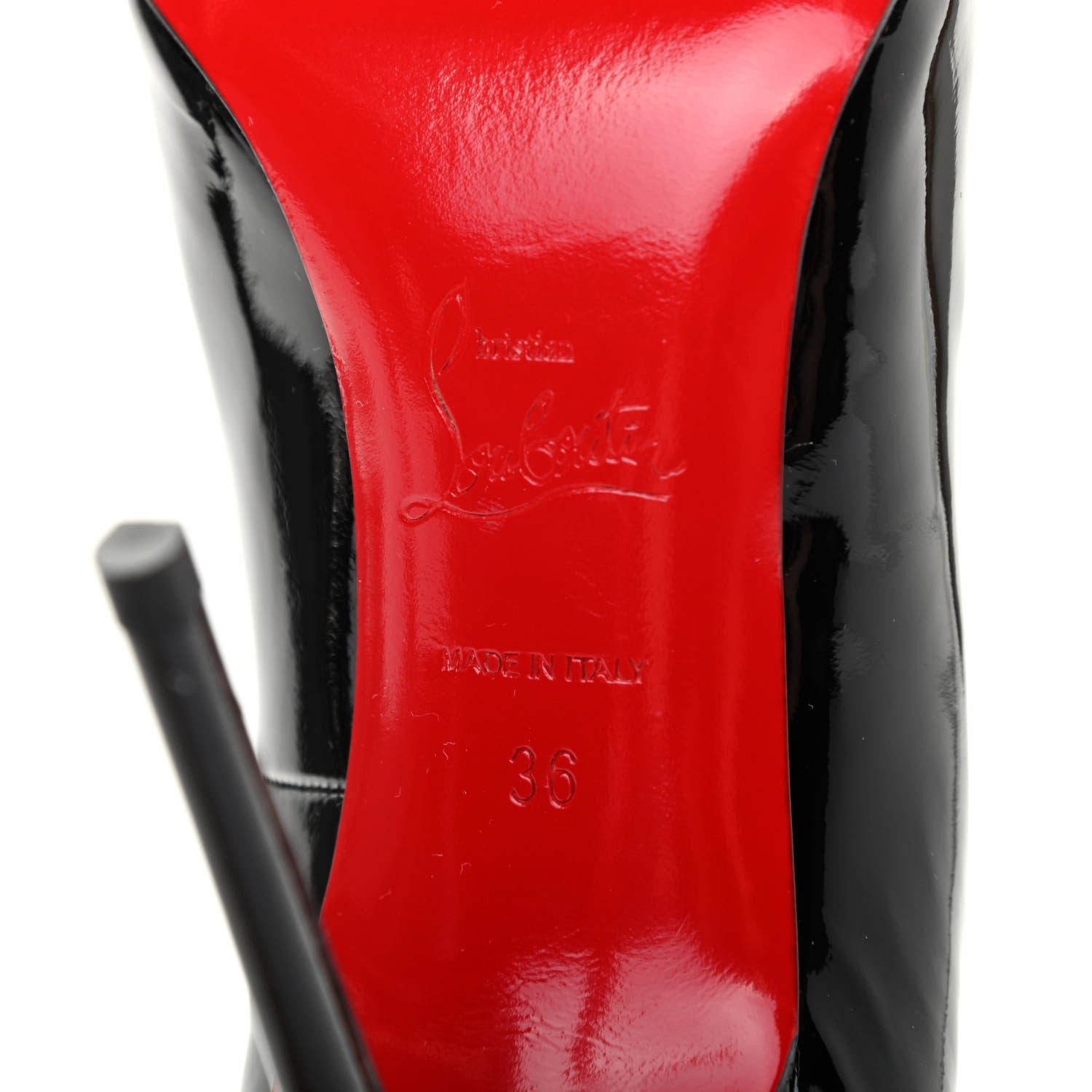 Christian Louboutin Patent Fifille 100 Pumps 36 Black 7 of 9
