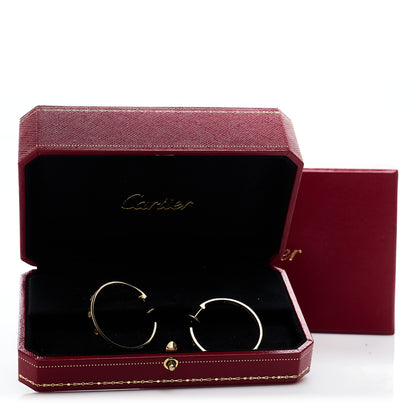Cartier 18K Yellow Gold Large LOVE Hoop Earrings 5 of 5